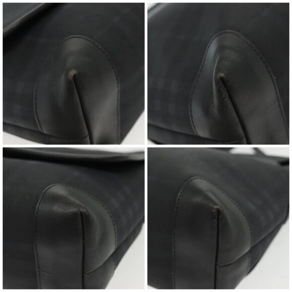 BURBERRY Nova Check Shoulder Bag PVC Navy Auth BA5497 - Picture 14 of 15